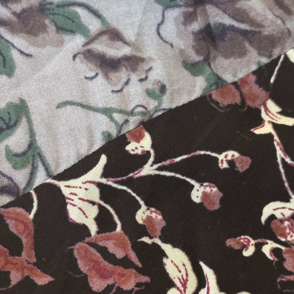 Free People Floral Print Jumpsuit in Black & Blue - Picture 5 of 5